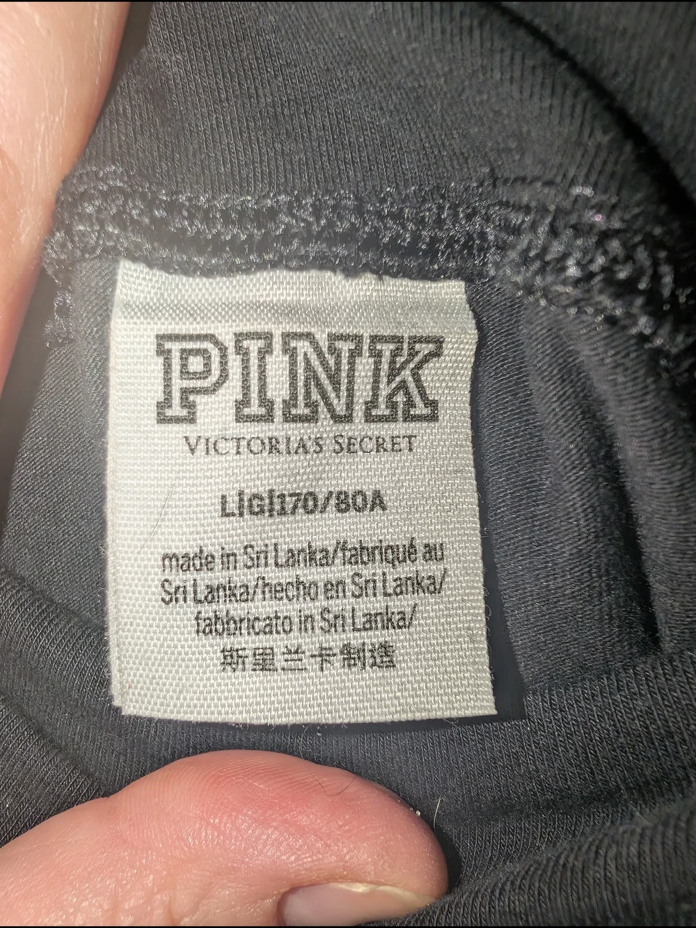 PINK Victoria's Secret Black Logo Leggings with NWT Socks